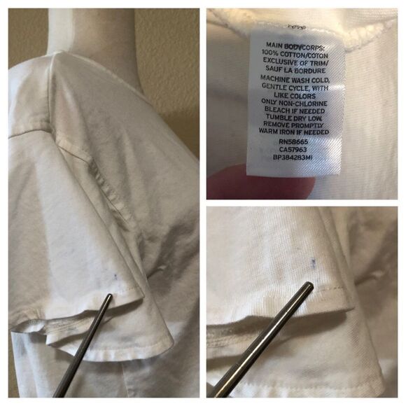 BP Tie Back Flutter Sleeve Tee Size Small - Picture 7 of 8